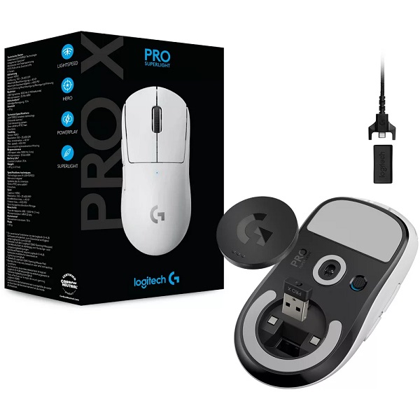 MOUSE GAMING LOGITECH G PRO X SUPERLIGHT WHITE